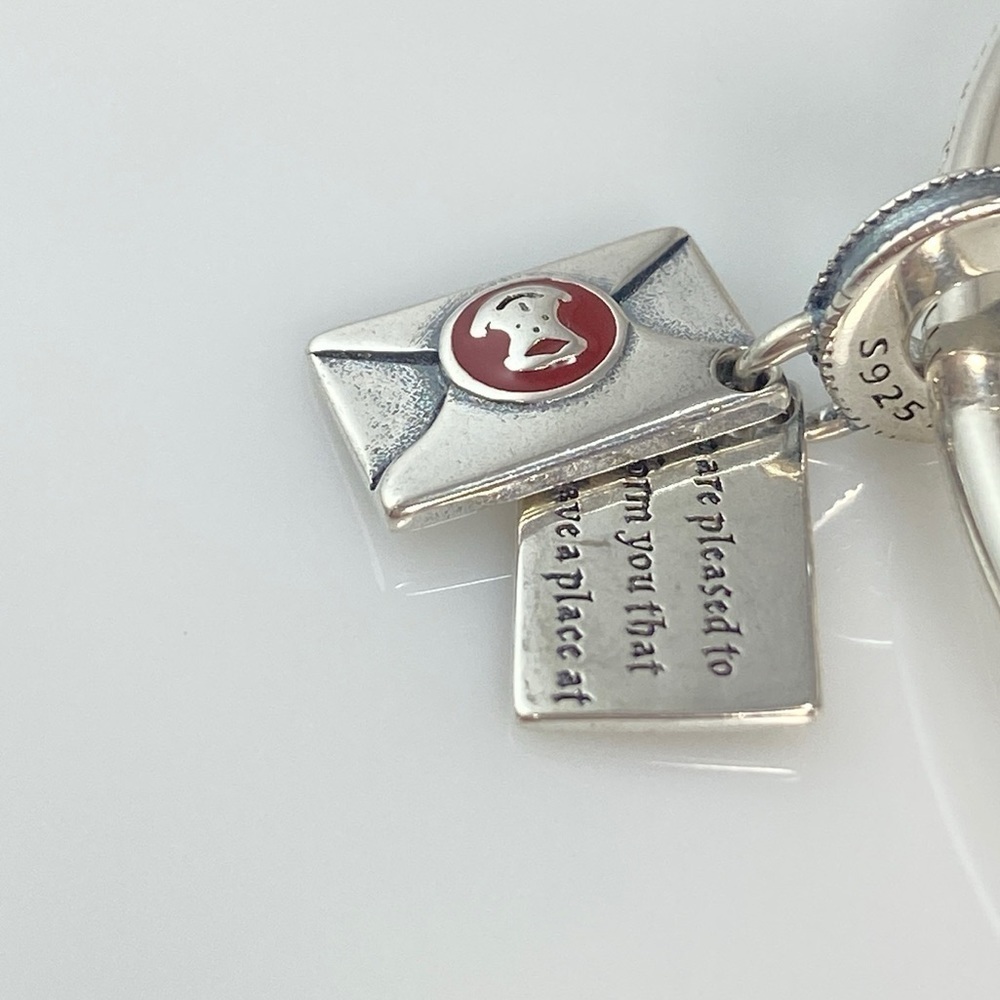 Sterling Silver Harry Potter Hogwarts Acceptance Letter Dangle Charm